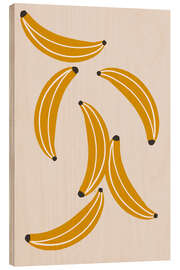 Wood print Bananas