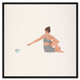 Gerahmter Kunstdruck Montag-Morgen Stretch