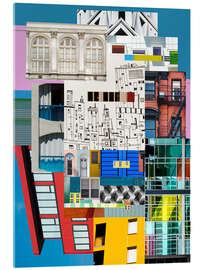 Obraz na szkle akrylowym Architectural collage II
