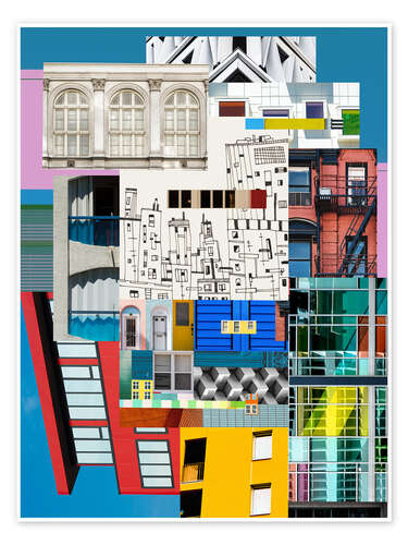 Plakat Architectural collage II