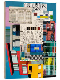 Puutaulu Architectural collage II