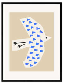 Gerahmter Kunstdruck Bird Latte