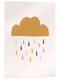 Acrylglasbild Gelbe Regenwolke - Menina Lisboa