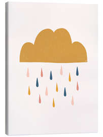 Stampa su tela Yellow Raining Cloud - Menina Lisboa