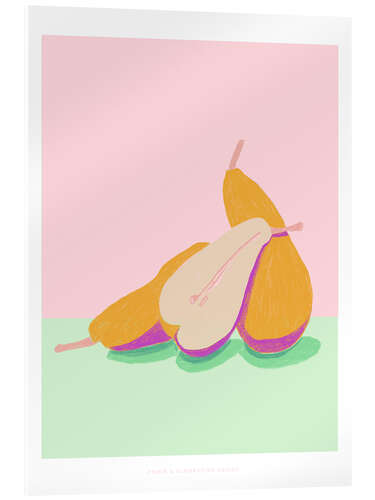 Stampa su vetro acrilico Pear Pose