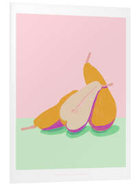 Hartschaumbild Birnenpose