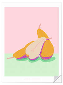 Sticker mural Pear Pose