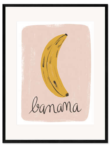 Gerahmter Kunstdruck Banana