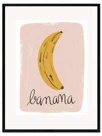 Kunsttryk i ramme Banana