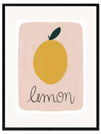 Kunsttryk i ramme Lemon