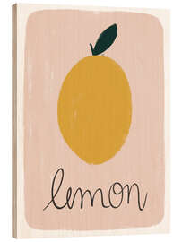 Wood print Lemon