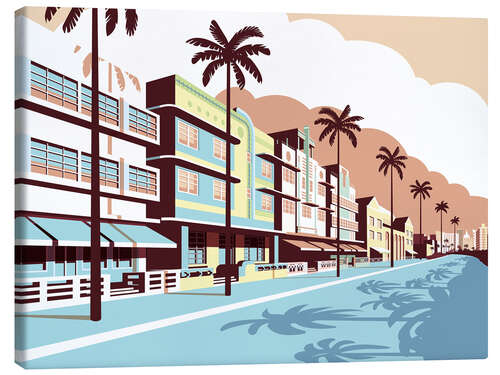 Lienzo Miami Oceandrive
