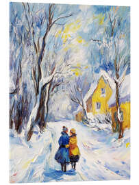 Obraz na szkle akrylowym Winter walk
