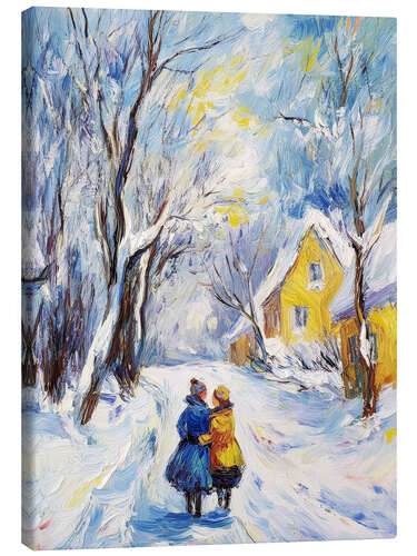 Canvas print Winter walk