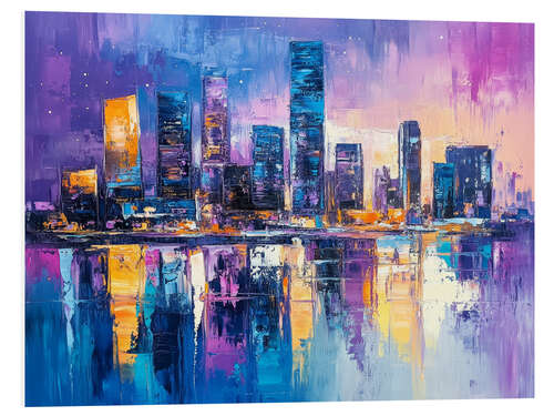 PVC print Abstract cityscape