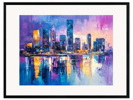 Framed art print Abstract cityscape