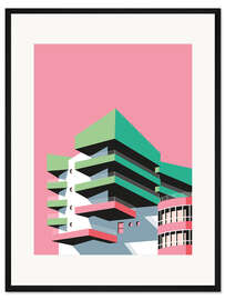 Gerahmter Kunstdruck Miami Oceanplace