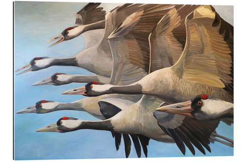 Gallery print Cranes on their way south