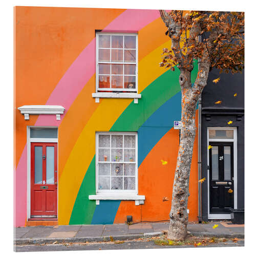 Acrylic print Autumn Rainbow House