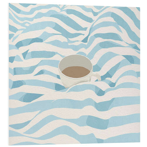 Foam board print Coffee in bed