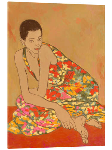 Acrylic print Flower dress