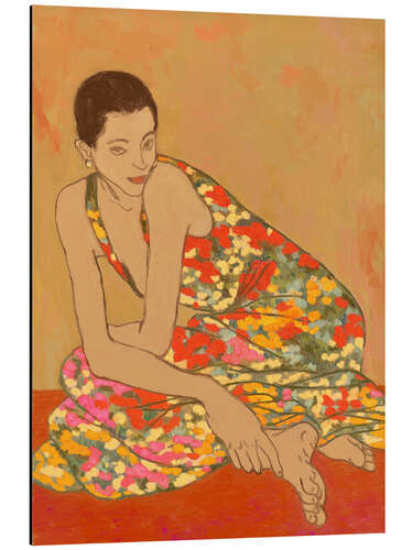 Alubild Blumenkleid