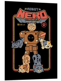 Hartschaumbild Robot Neko Cat