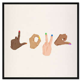 Gerahmter Kunstdruck Pride love - Giselle Dekel