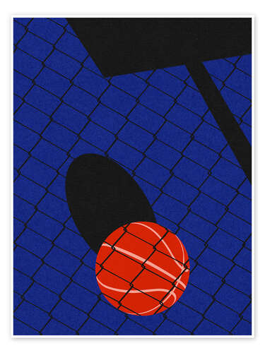 Poster Backjard Basketball Court