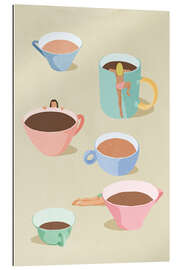Cuadro de plexi-alu Coffe Ladies