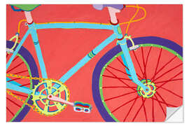 Wandsticker Lass uns eine Radtour machen!