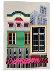 Quadro em acrílico Architectural collage