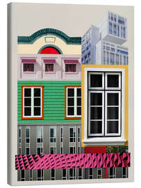 Leinwandbild Architectural collage