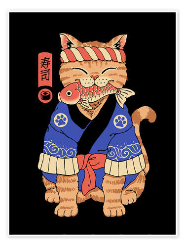 Plakat Sushi Meowster