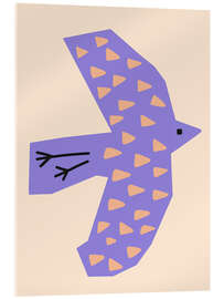 Acrylic print Bird Lilac