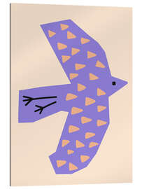 Cuadro de plexi-alu Bird Lilac