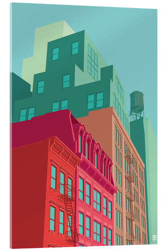 Acrylglasbild New York Mulberrystreet