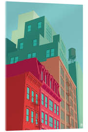 Acrylglasbild New York Mulberrystreet - Remko Heemskerk