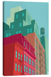 Leinwandbild New York Mulberrystreet - Remko Heemskerk