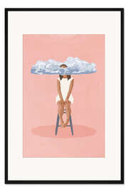 Gerahmter Kunstdruck Pink Meditation