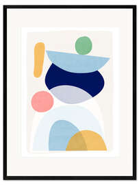 Kehystetty taidepainatus Minimal abstract forms I