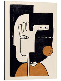 Magnettafel Abstraktes Gesicht I