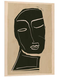 Quadro em PVC Minimal Abstract Face