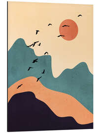 Magnettafel Minimale abstrakte Landschaft I