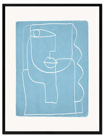 Framed art print Abstract line III
