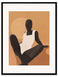 Gerahmter Kunstdruck Abstract Sunset Girl I