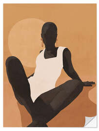 Wandsticker Abstract Sunset Girl I