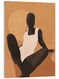 Obraz na drewnie Abstract Sunset Girl I