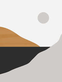 Magnettafel Minimale Landschaft