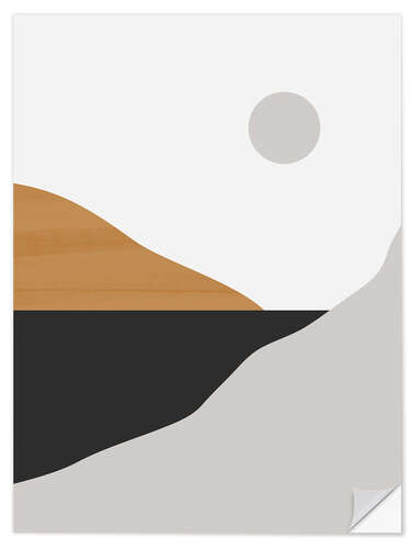 Sticker mural Minimal Landscape